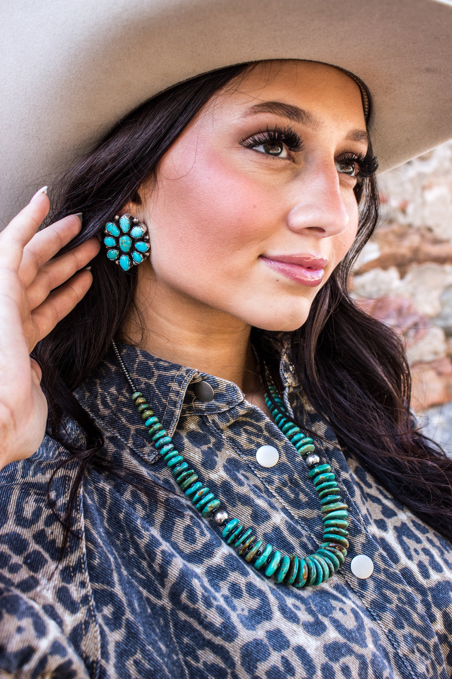 Turquoise Cluster earrings