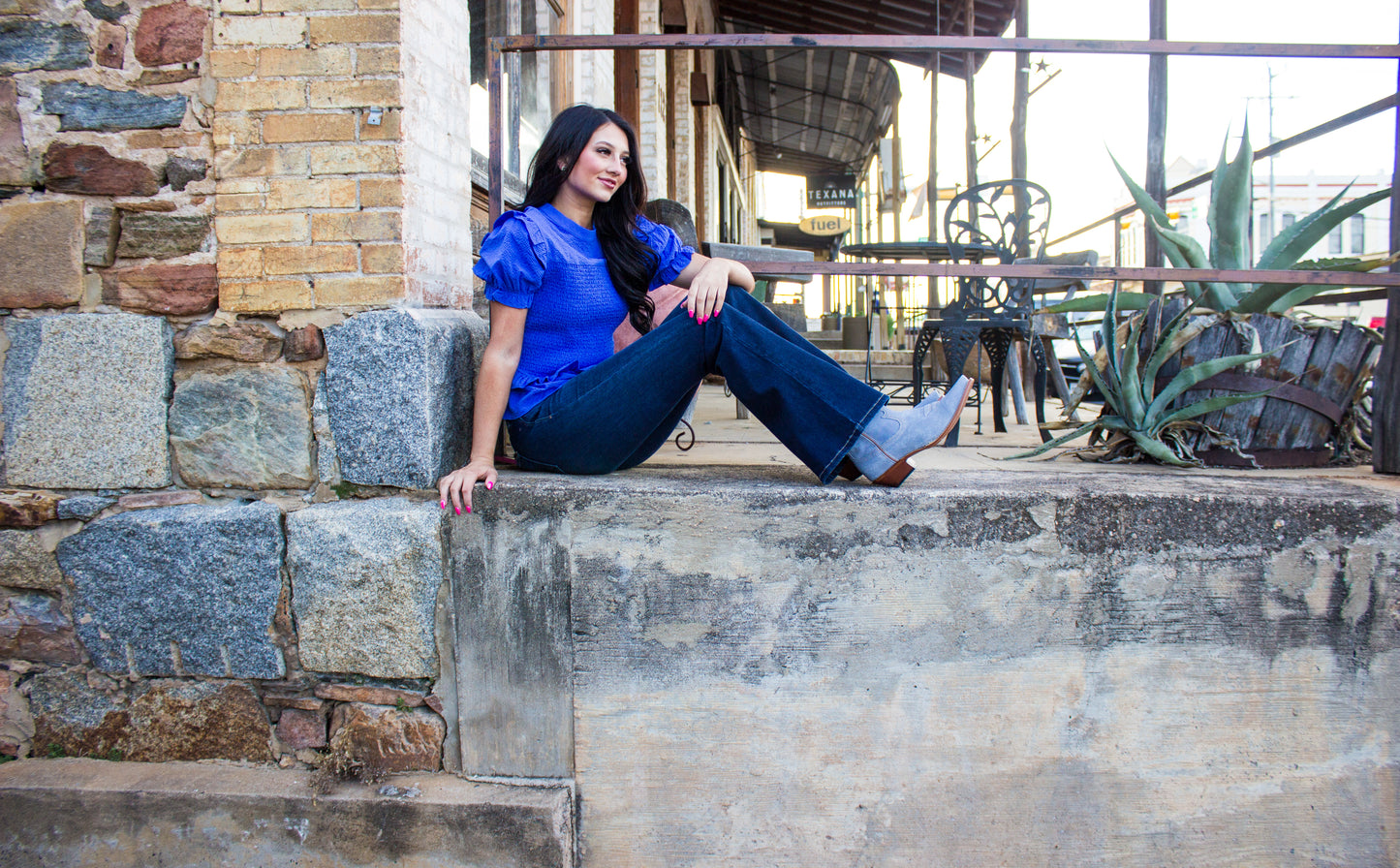 Summer time ruffle top