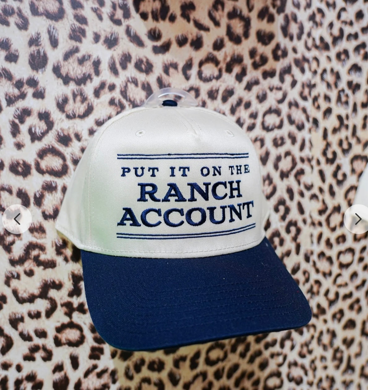 Put it on the ranch account cap