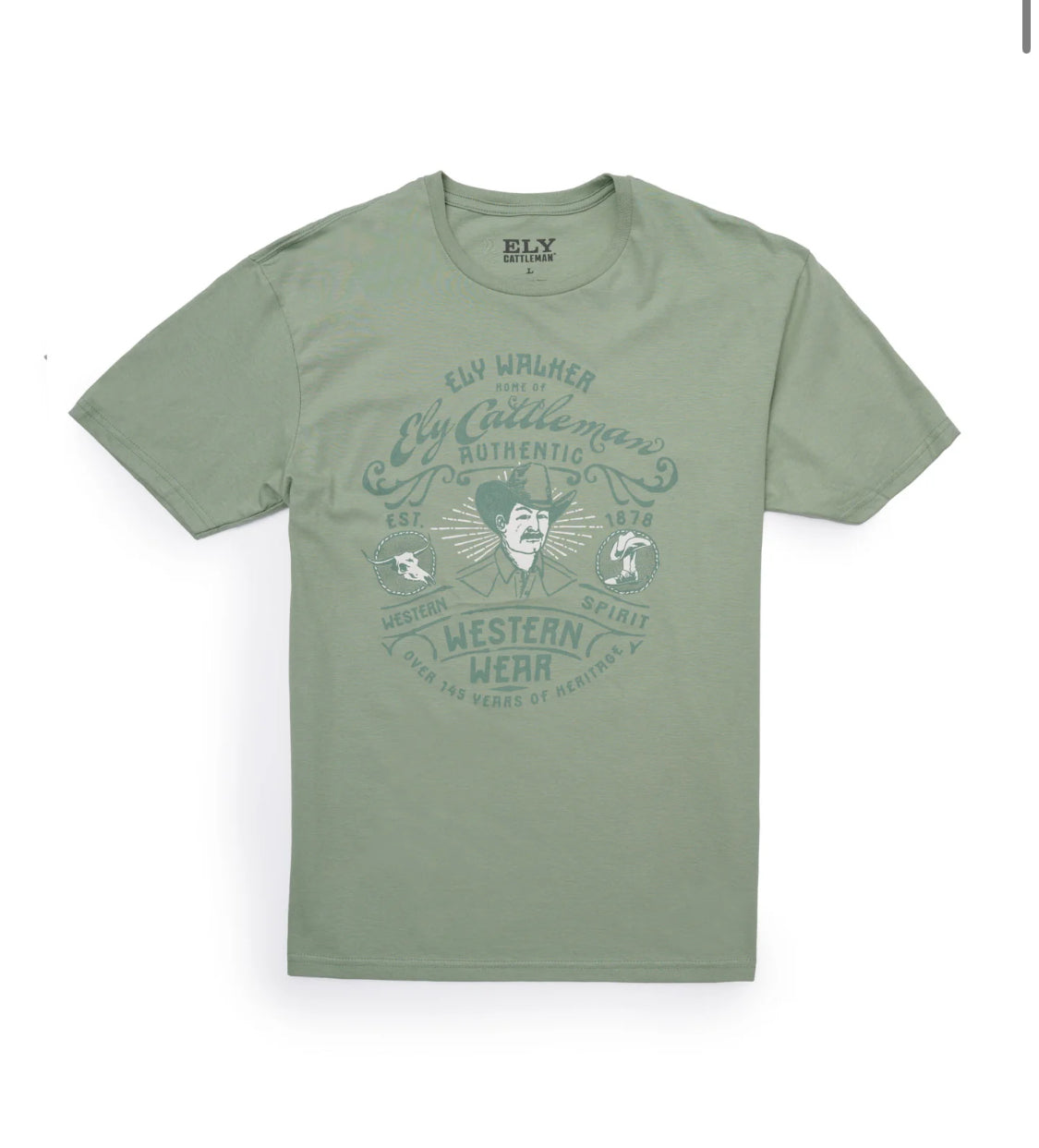 Ely Mustache Man T Shirt