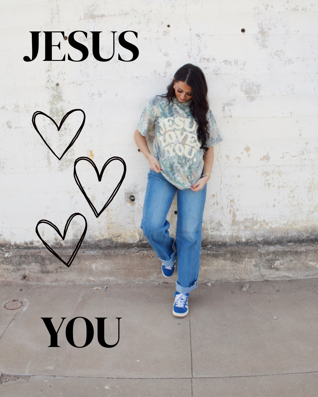 Jesus Loves you camo tee