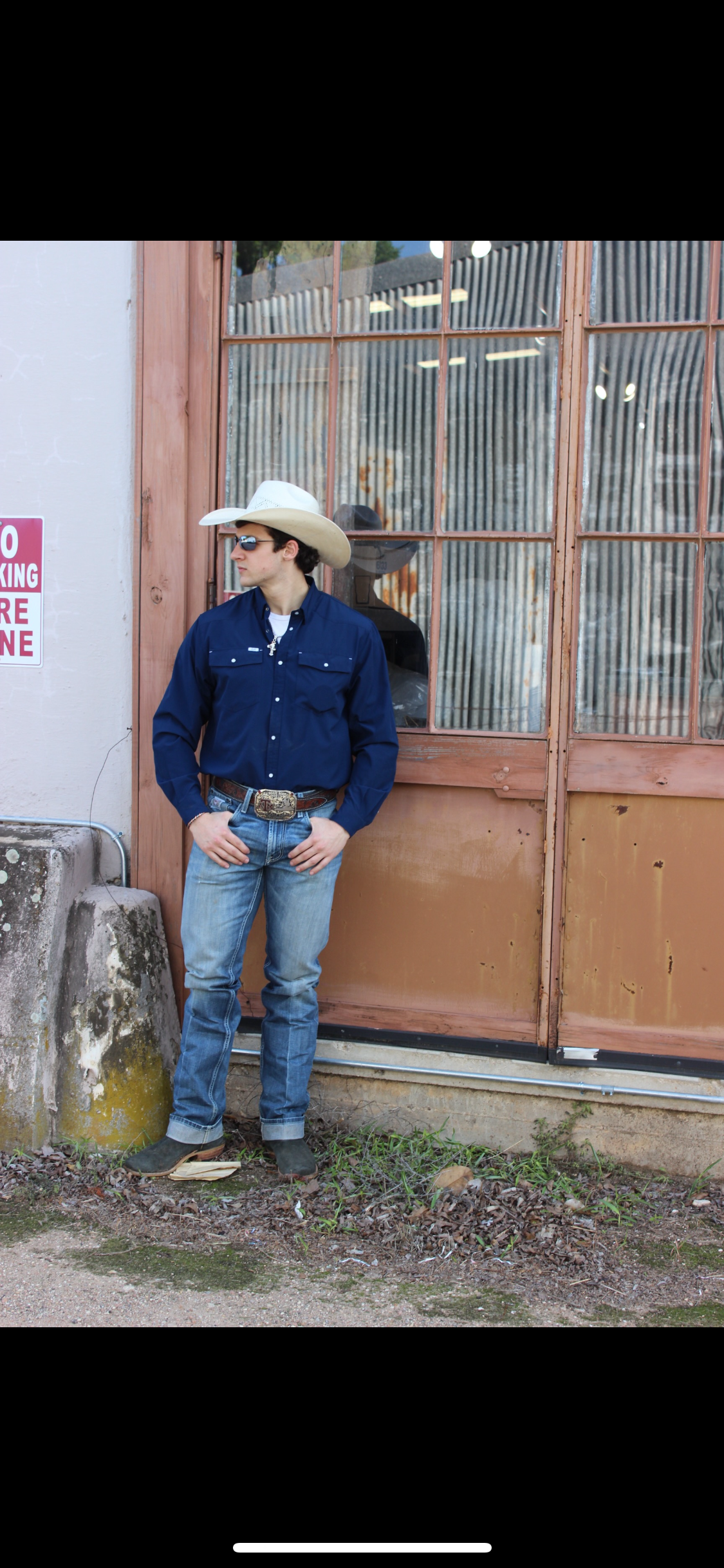 San Jac Outdoors Navy L/S