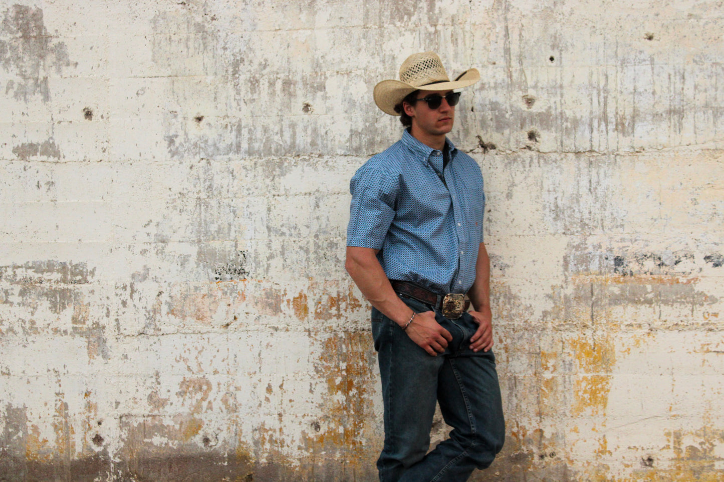 ROPER MEN'S SHORT SLEEVE BUTTON DOWN WESTERN SHIRT