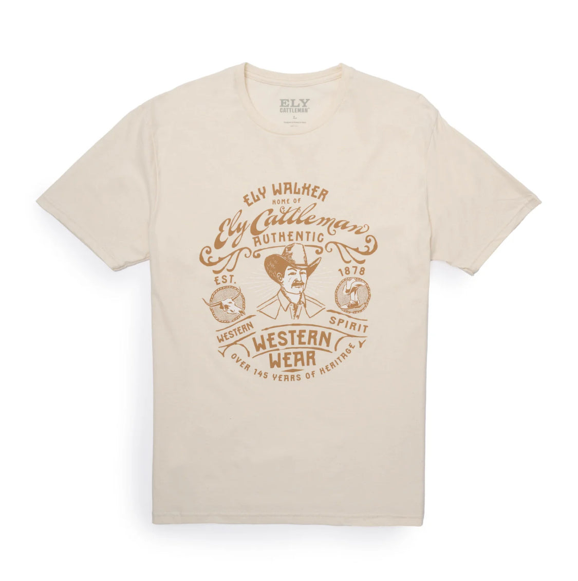 Ely Mustache Man T Shirt