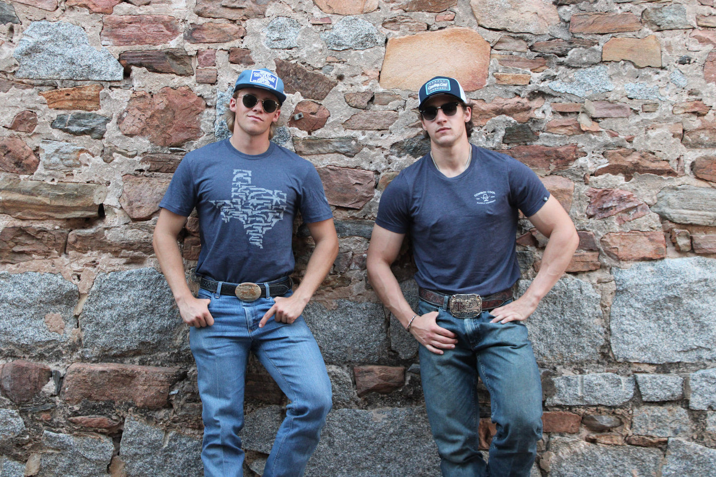 Cowboy cool navy tee