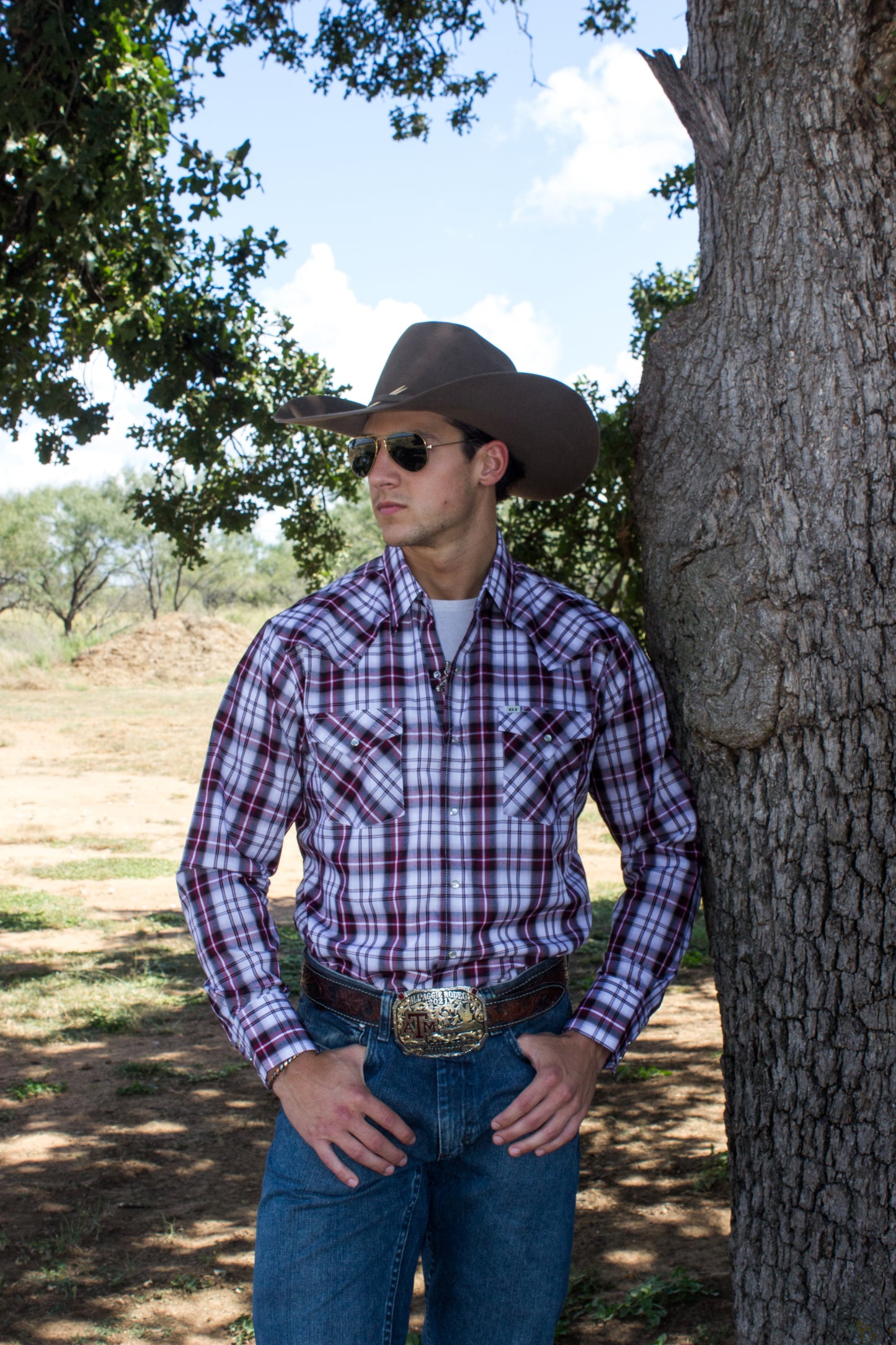 ELY Men's Stretch Plaid