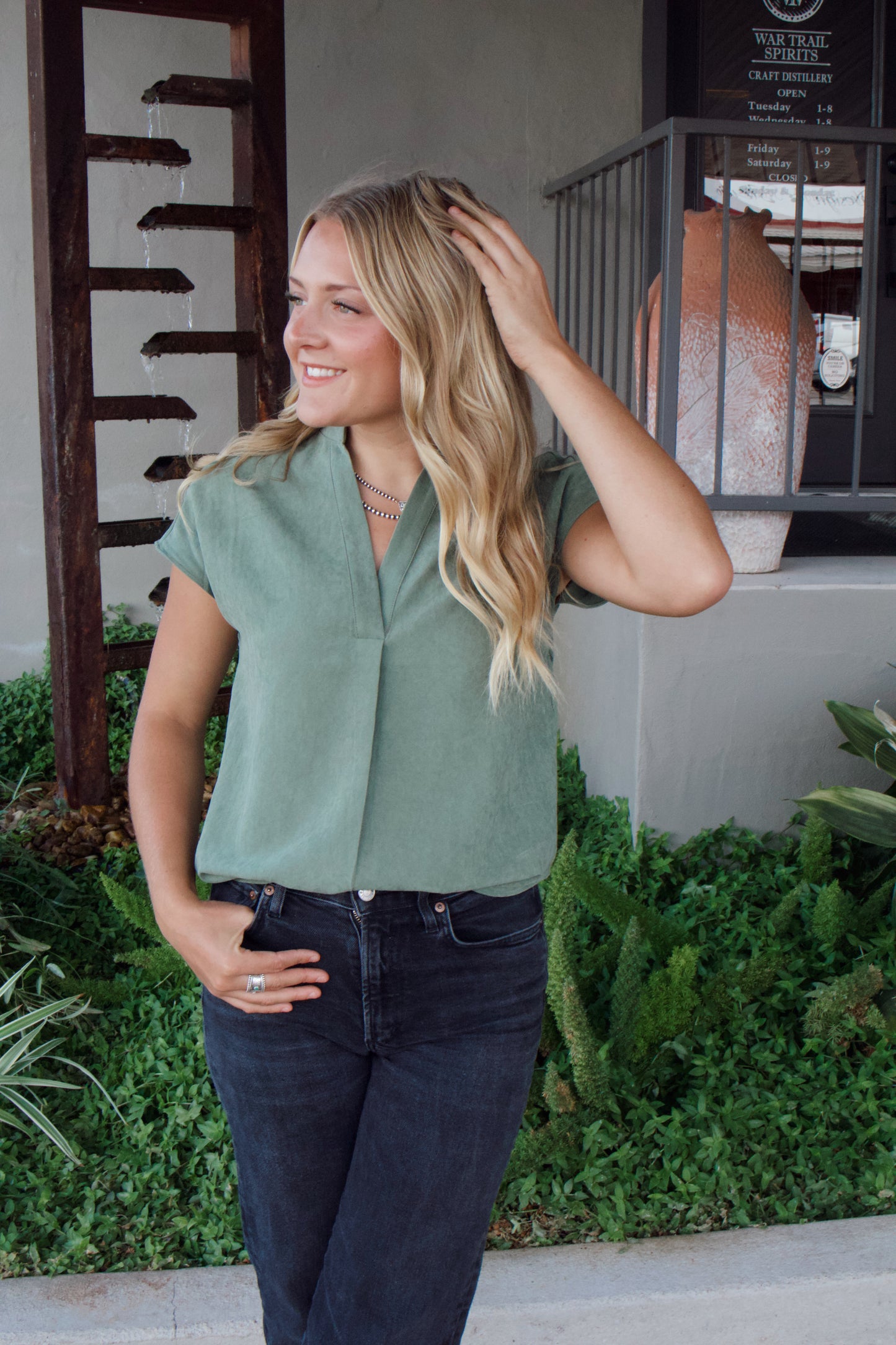 Suede Top