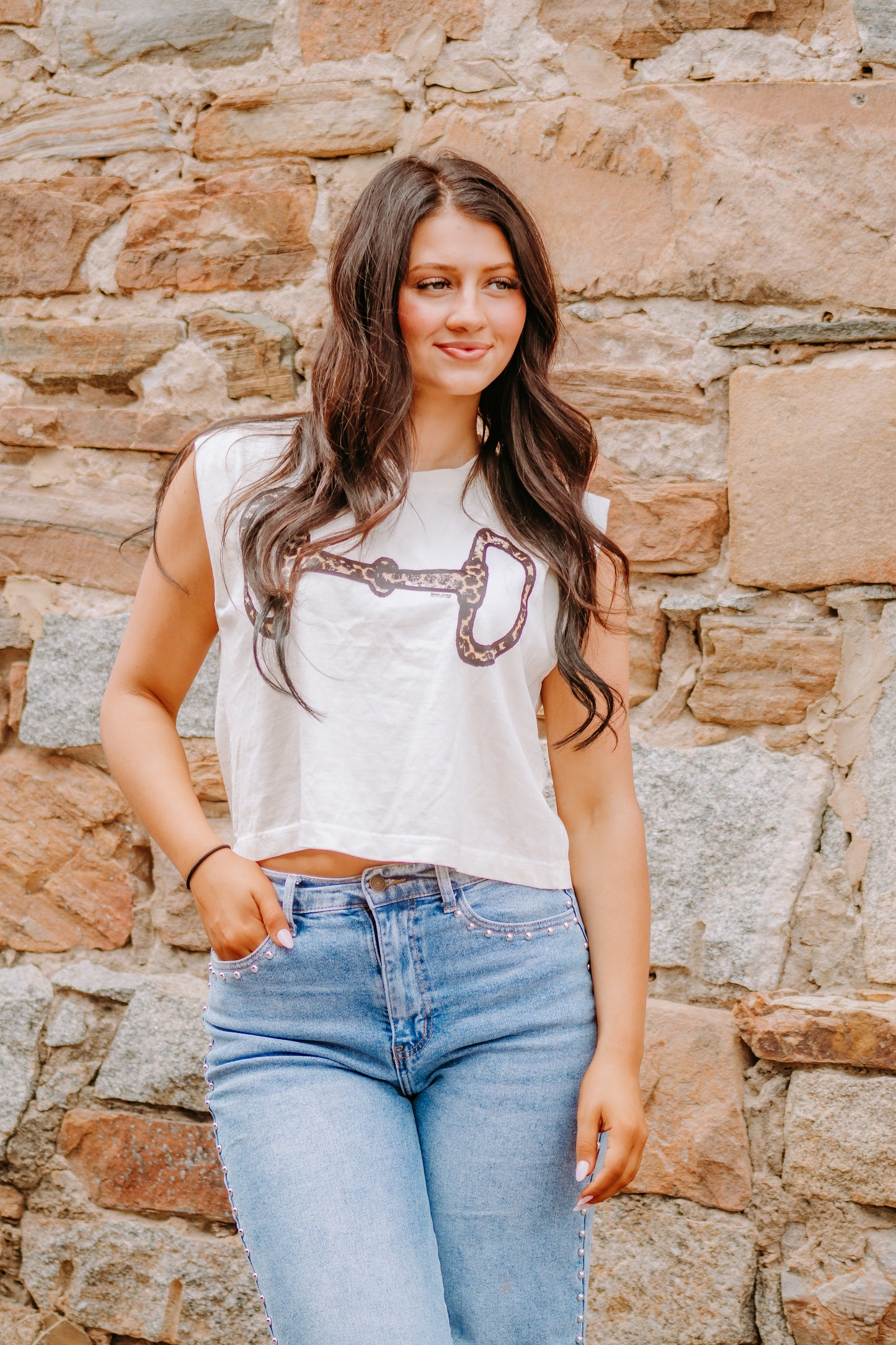 Leopard Bit Muscle tank