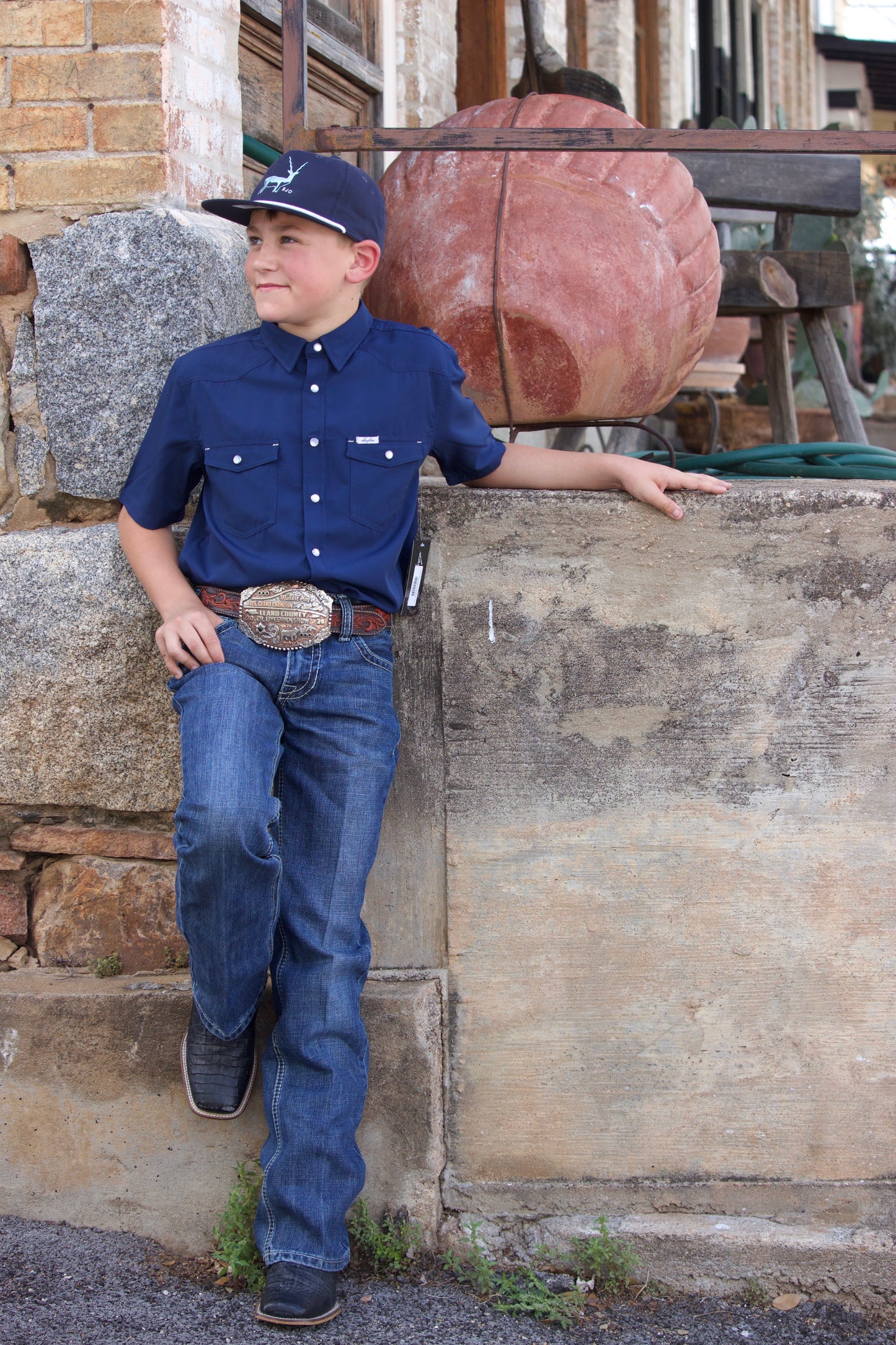 San Jac Youth S/S Performance Shirt