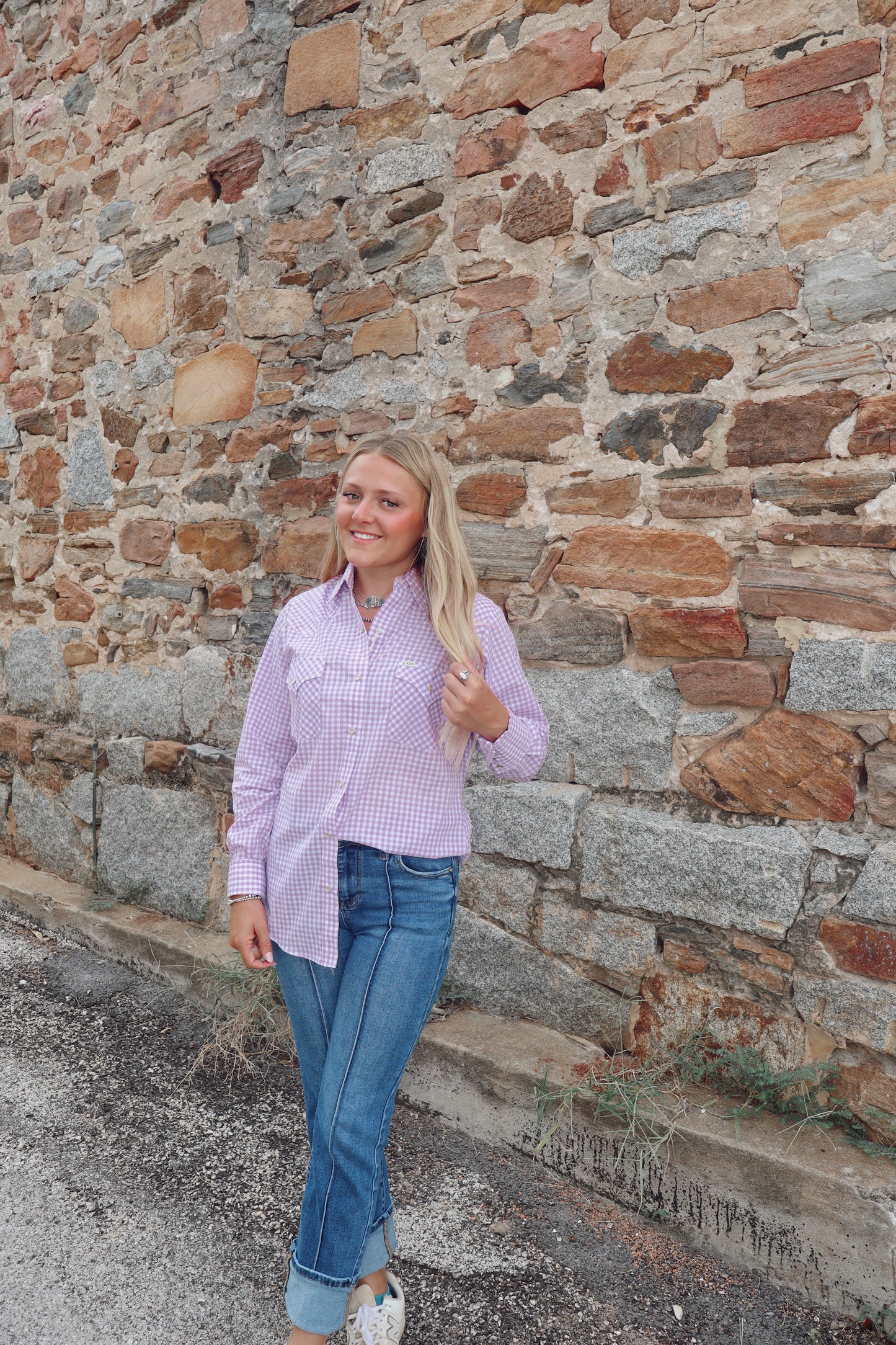 Ely ladies LS Snap Shirt