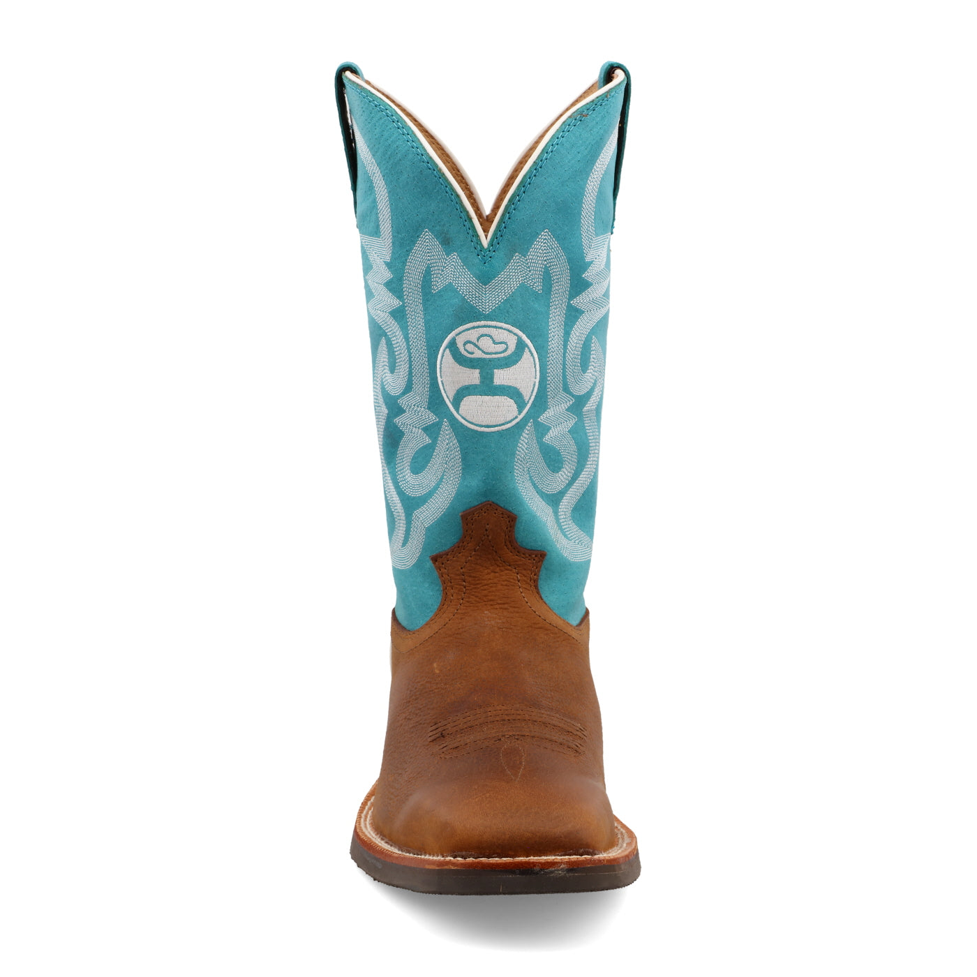 12" Hooey Boot - Gingerbread & Turquoise