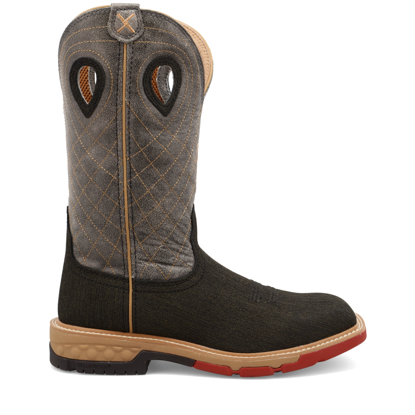 12" Western Work Boot - Cognac & Dark Green