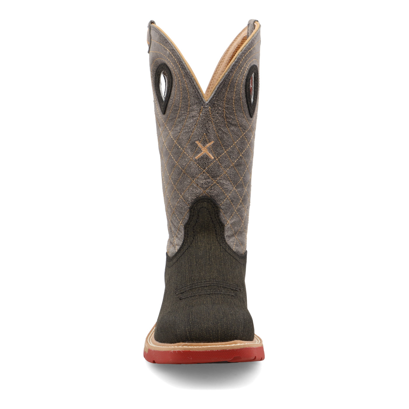 12" Western Work Boot - Cognac & Dark Green