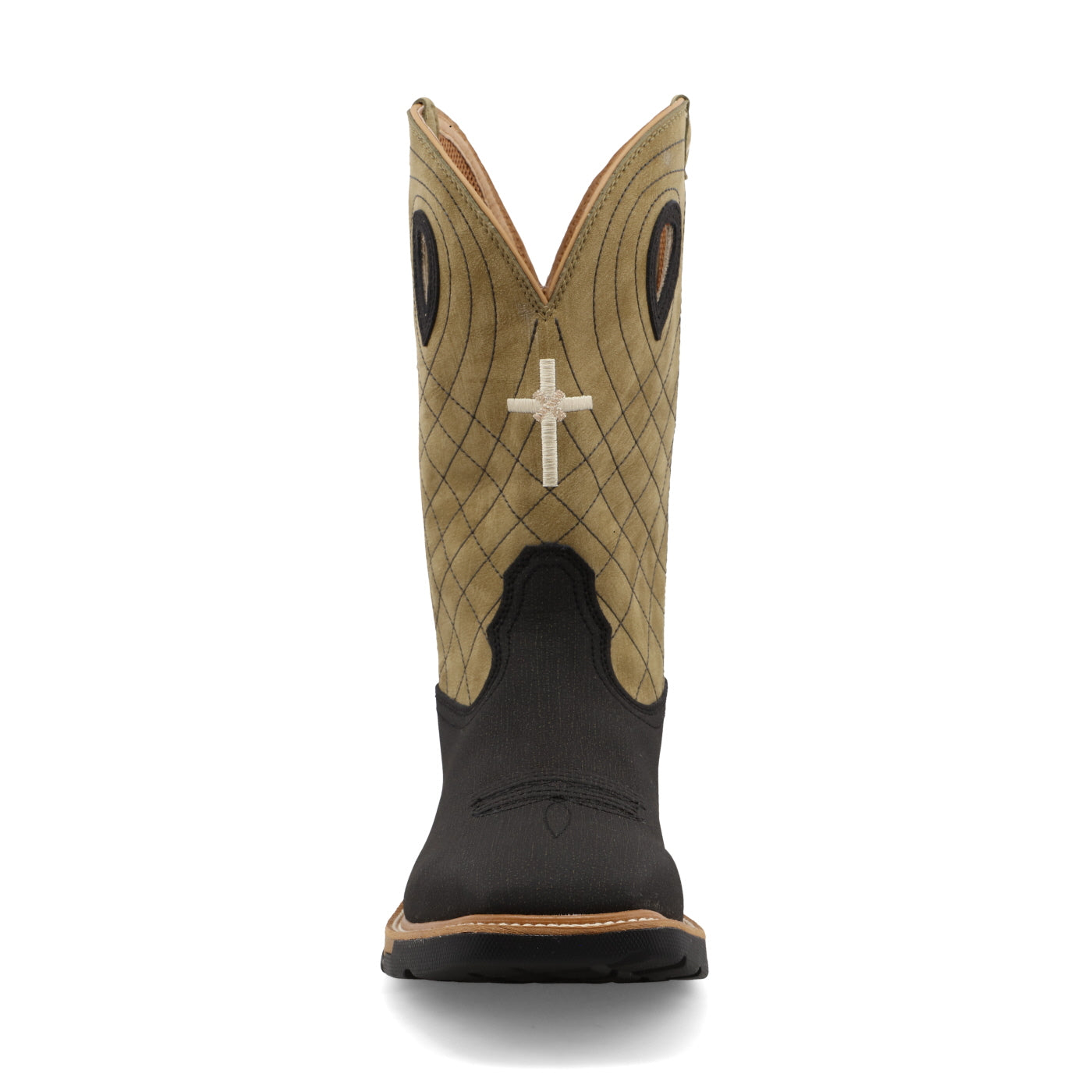 12" Western Work Boot - Charcoal & Kiwi