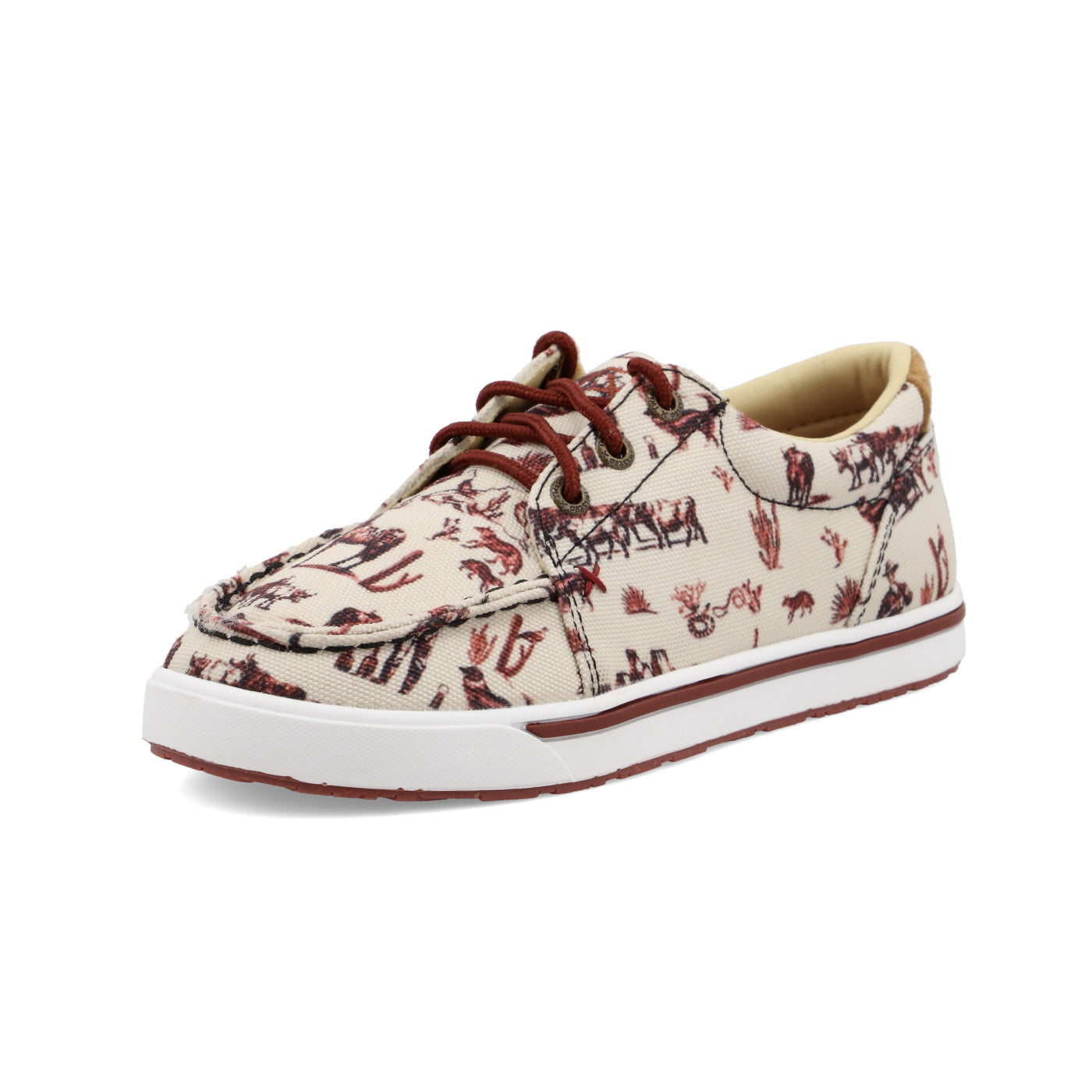 Kicks - Maroon & Ivory