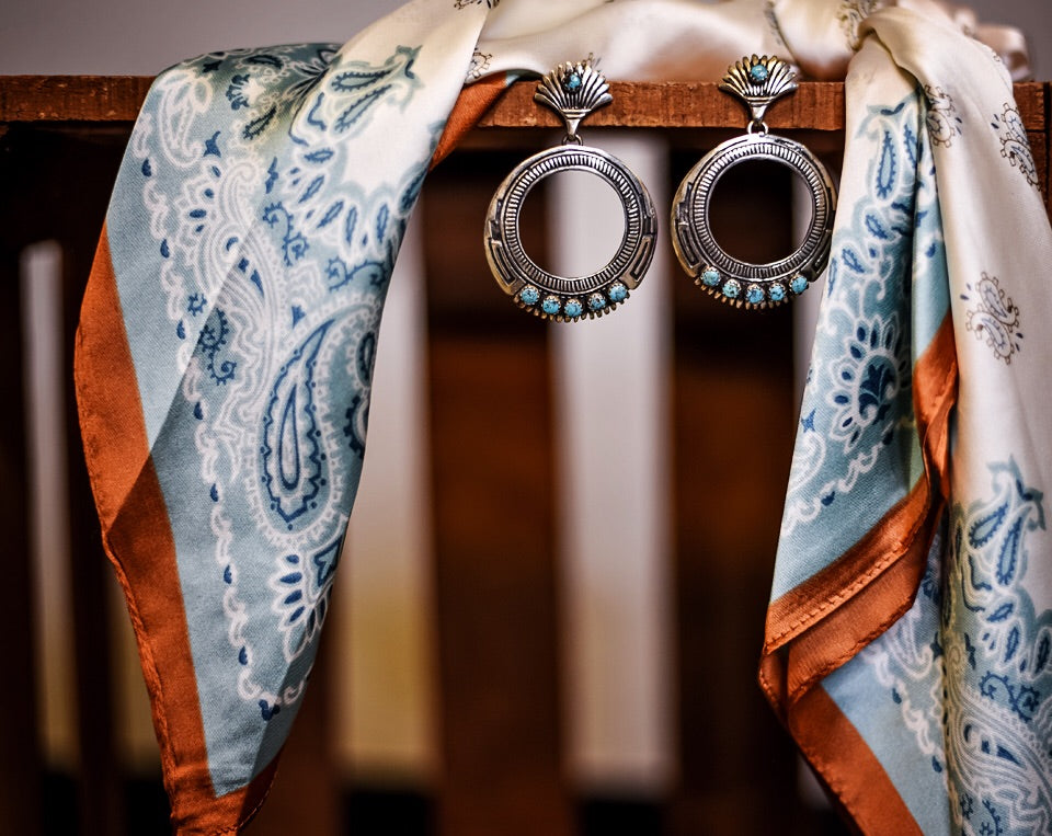 The Turntable Turquoise Hoop