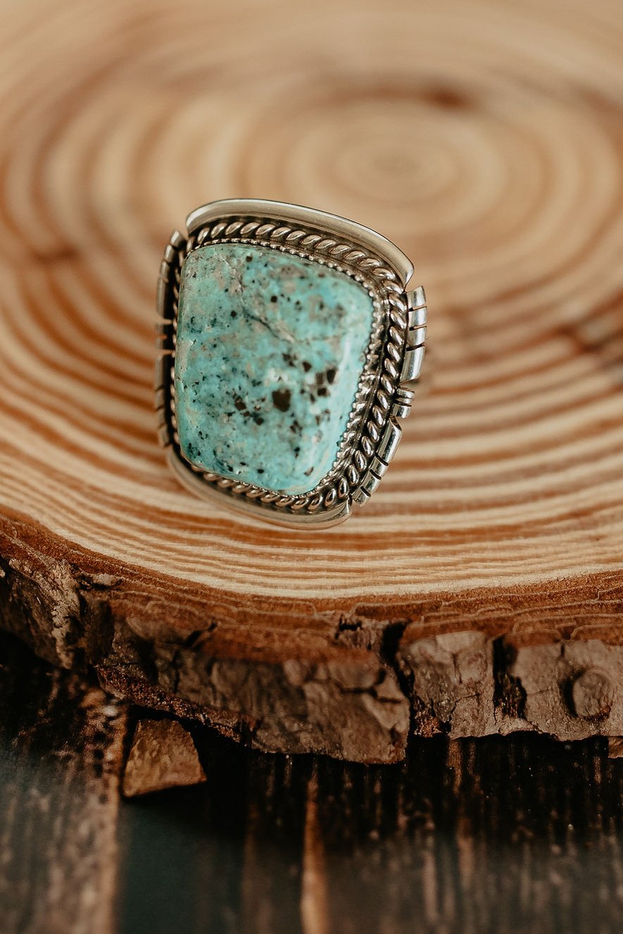 Dave Skeets Sonoran Turquoise Ring