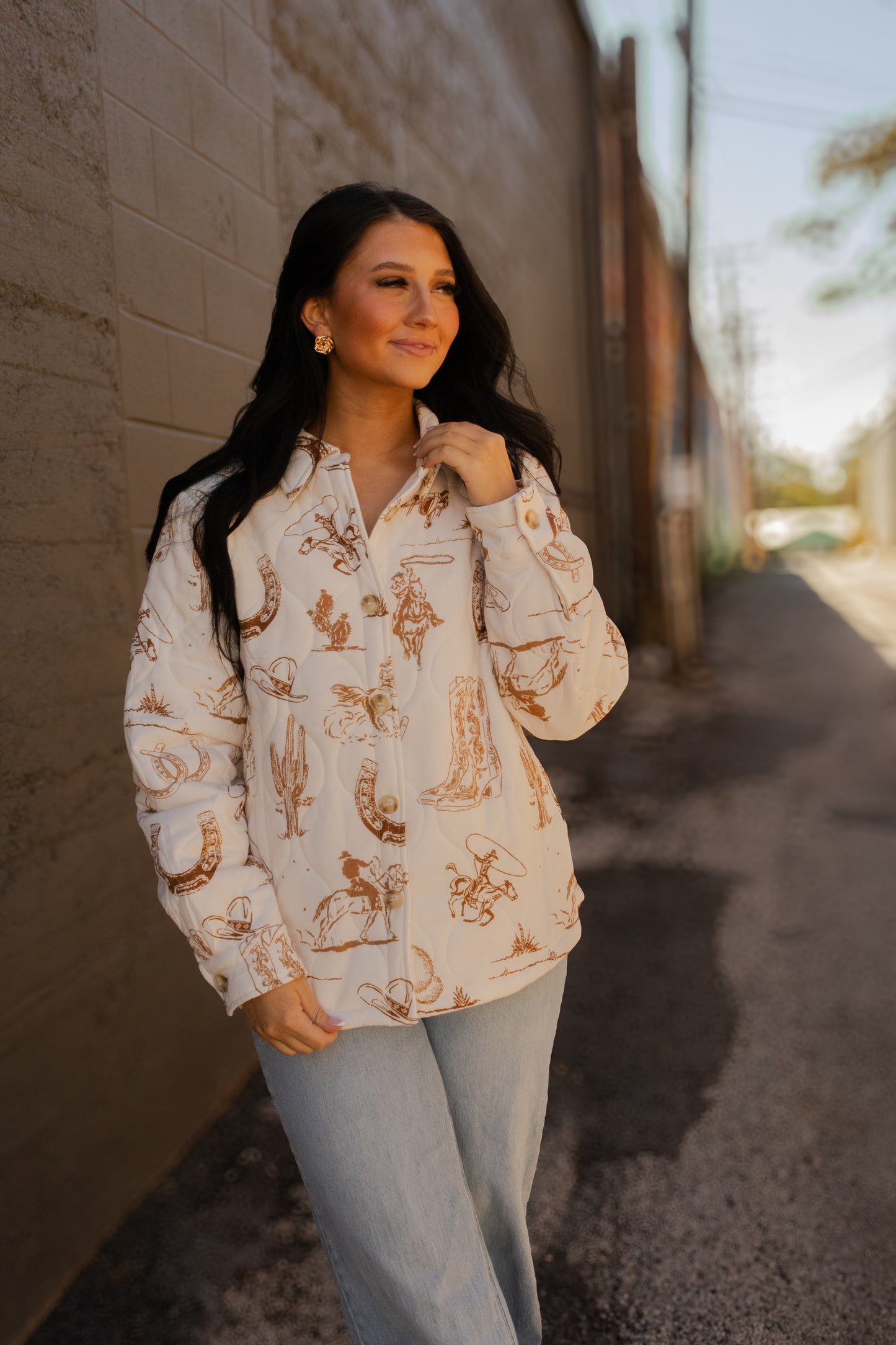 Quilted western Jacket