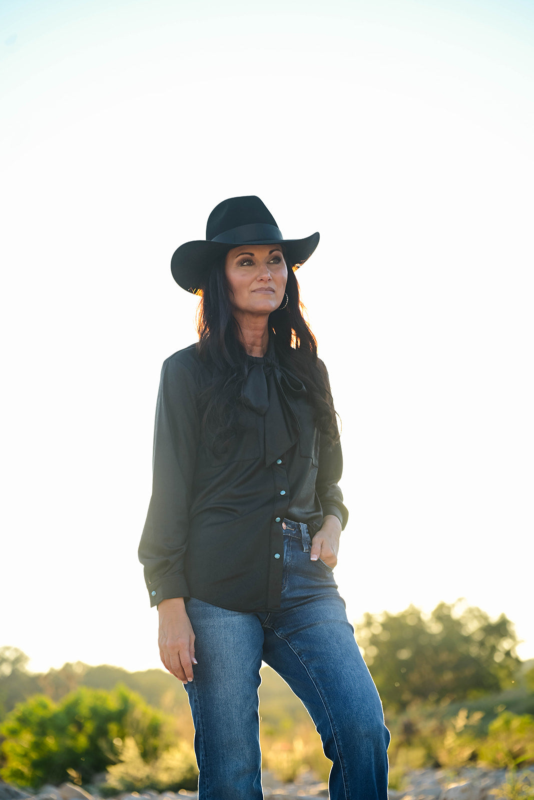 Leather Outlaw Button Down