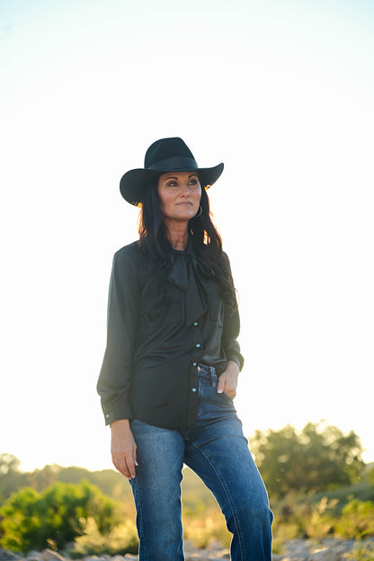 Leather Outlaw Button Down