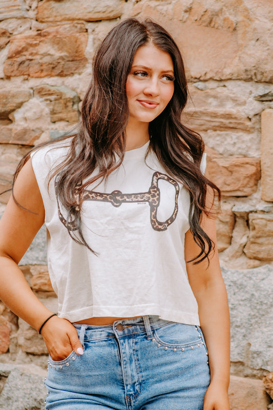 Leopard Bit Muscle tank