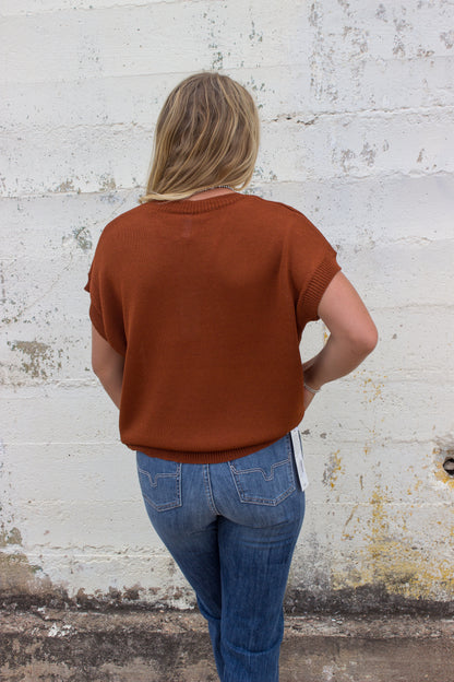Rust Horseshoe sweater