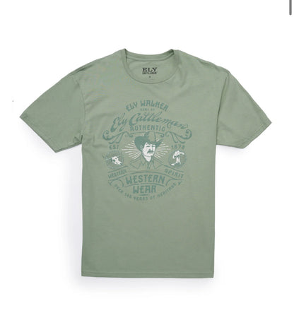 Ely Mustache Man T Shirt