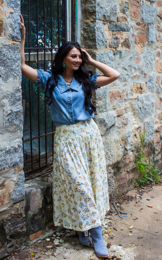 Floral Maxi Skirt