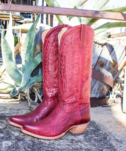 Black Star Cranberry boots-snip toe