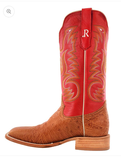 R. Watson smooth ostrich boots