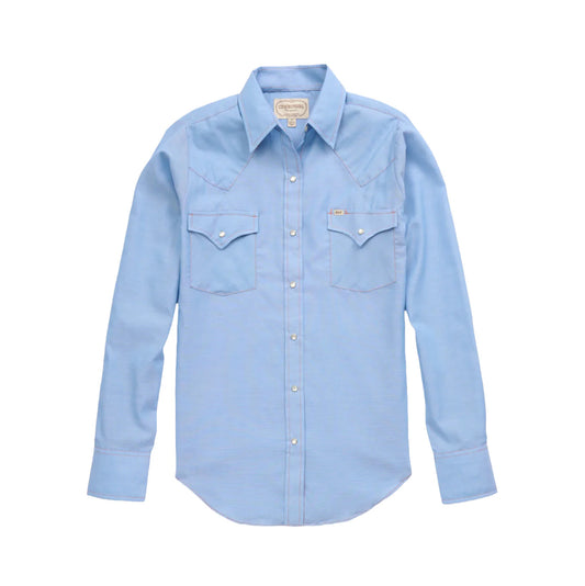 Ely Ladies Light Blue L/S Button Down Shirt