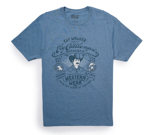 Ely Mustache Man T Shirt