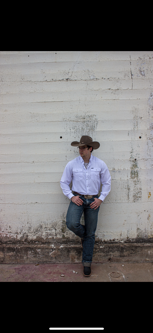 San Jac Outdoors White L/S
