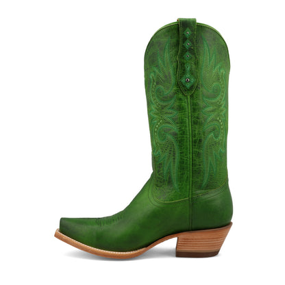 Black Star Western Boots Womens Paradise Snip Toe -Lime
