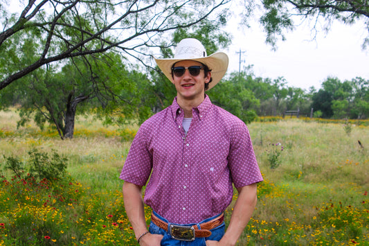 Roper Amarillo men’s short sleeve button down