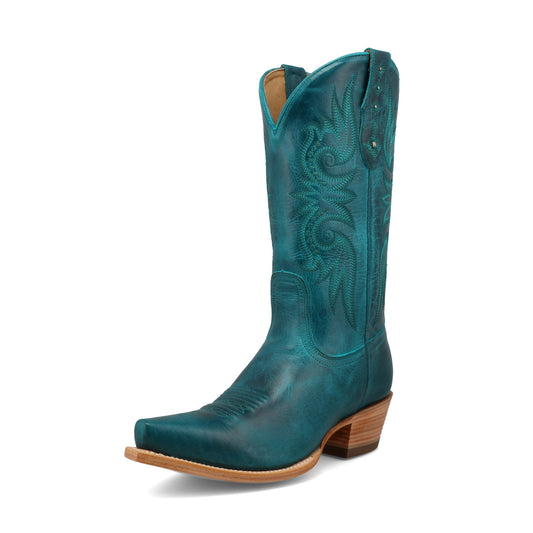 Black Star Western Boots Womens Paradise Snip Toe Laguna Blue