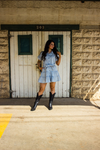 Daisy denim dress