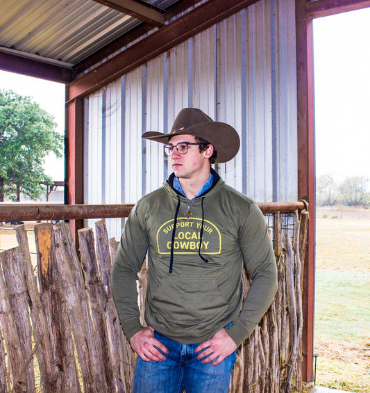 Support you local cowboy hoodie