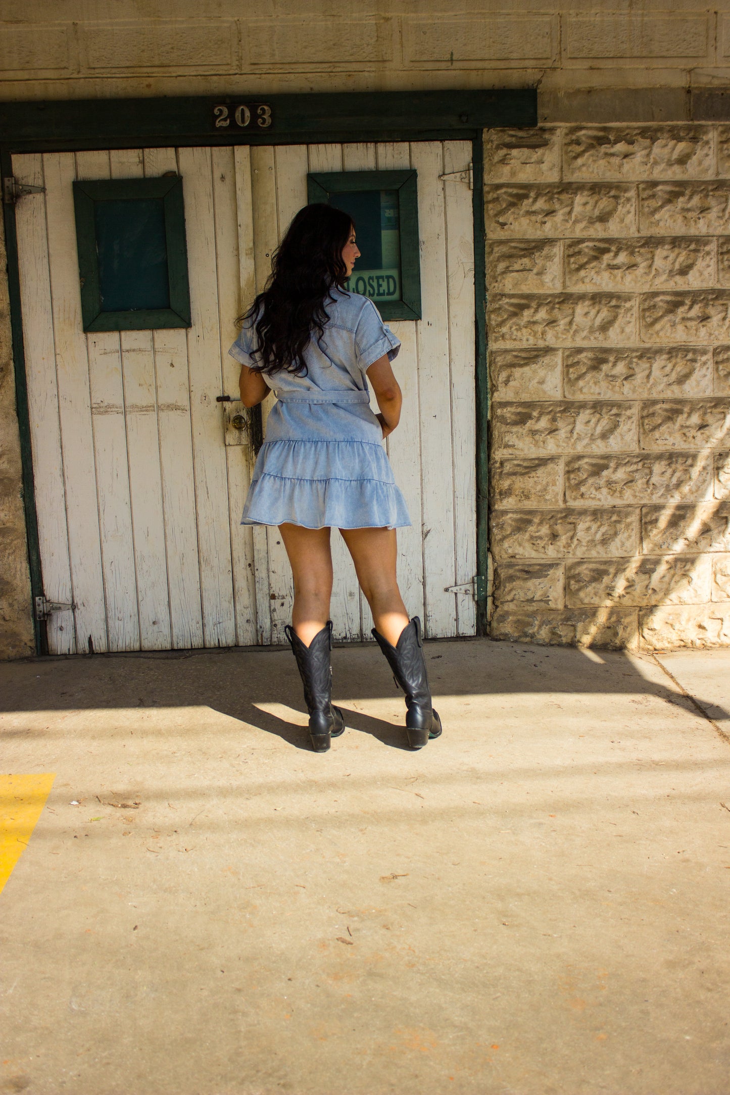 Daisy denim dress