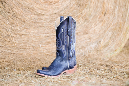 R. Watson blue Cape buffalo boots