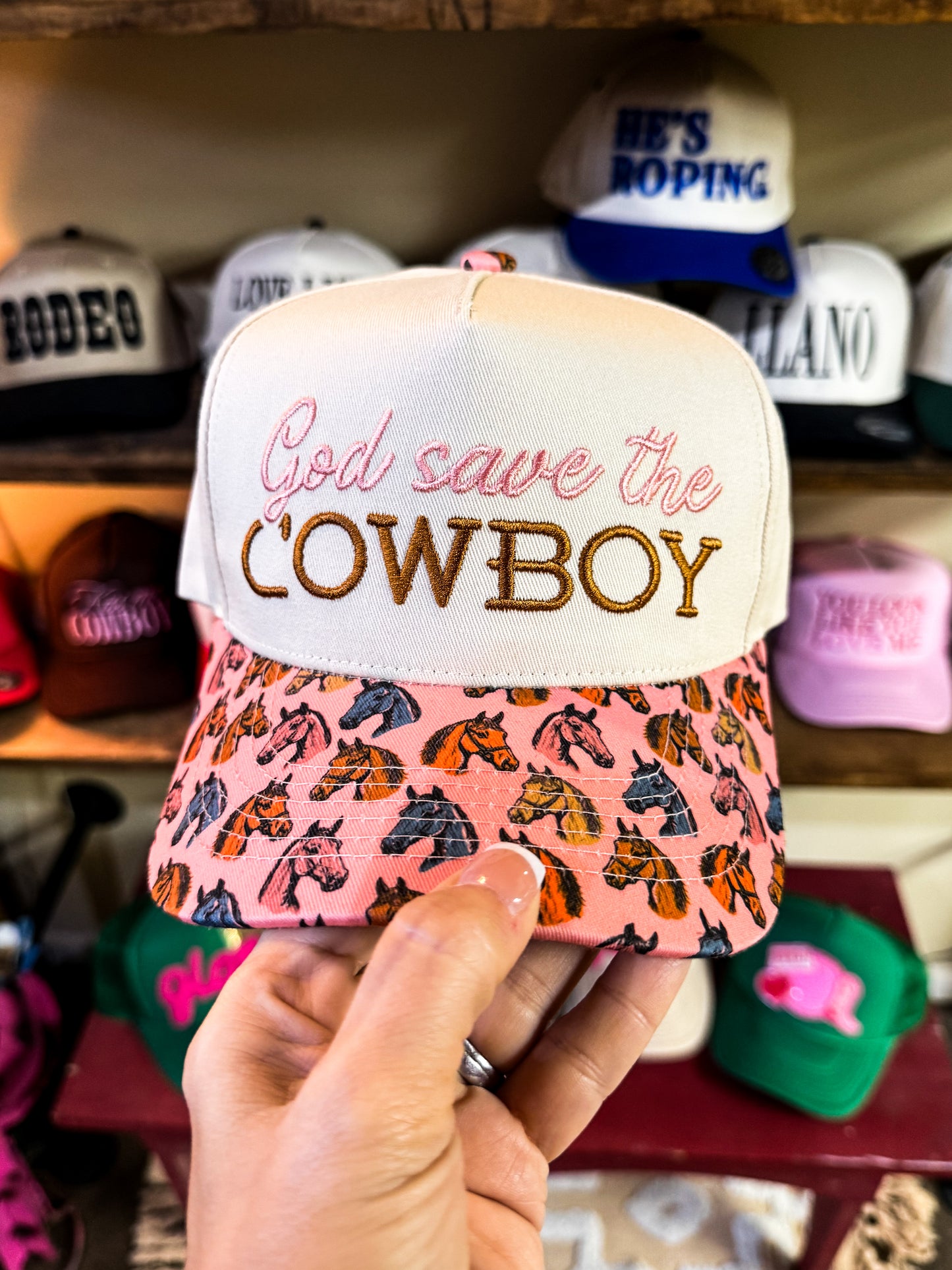 God Save the Cowboy cap