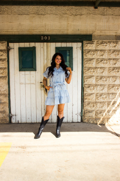 Daisy denim dress