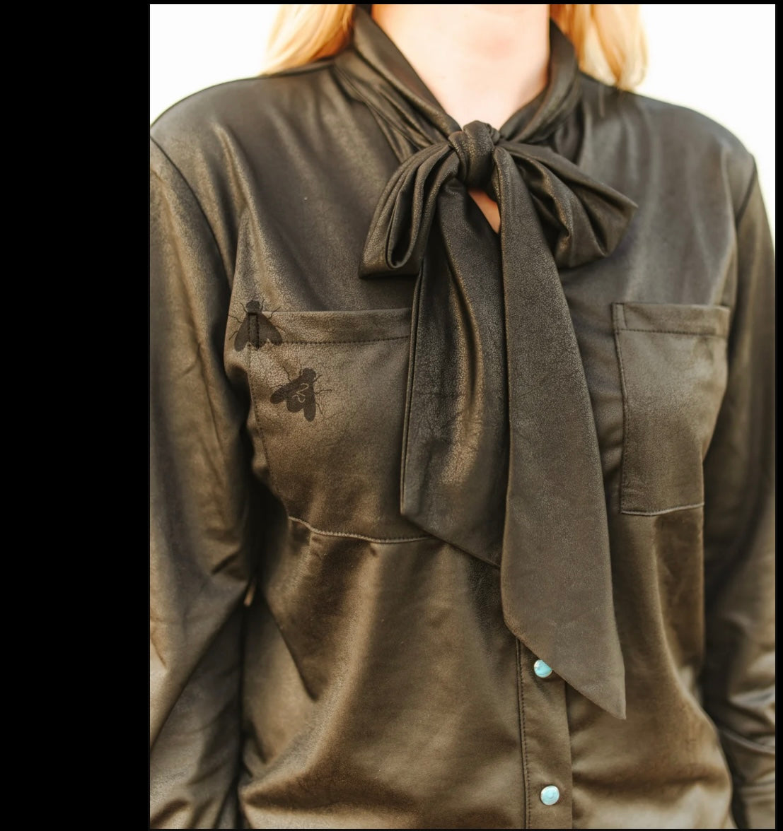 Leather Outlaw Button Down
