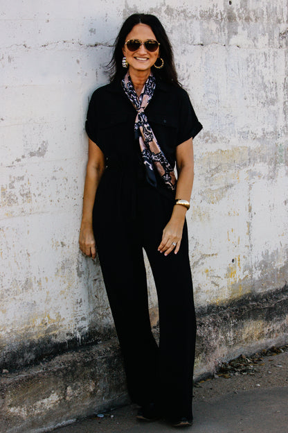 Active Basic: Black Jumpsuit