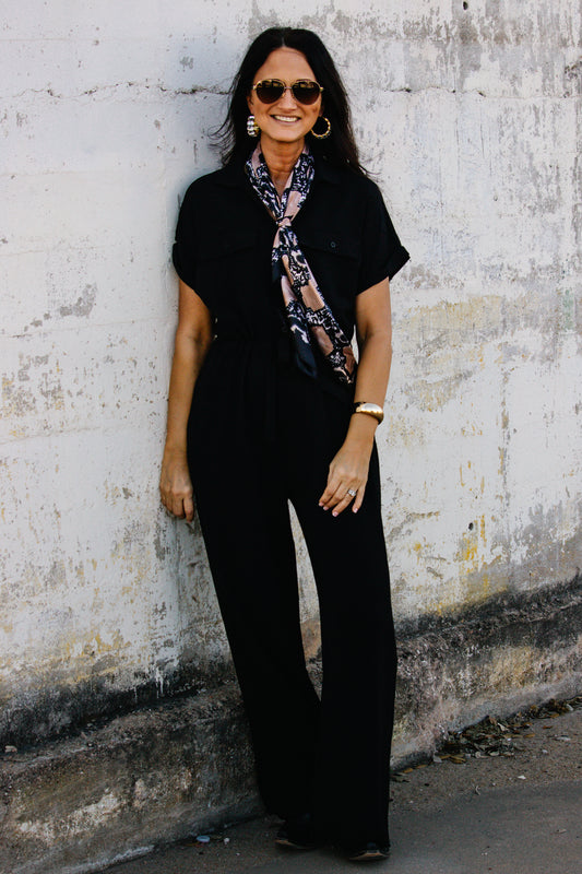 Active Basic: Black Jumpsuit
