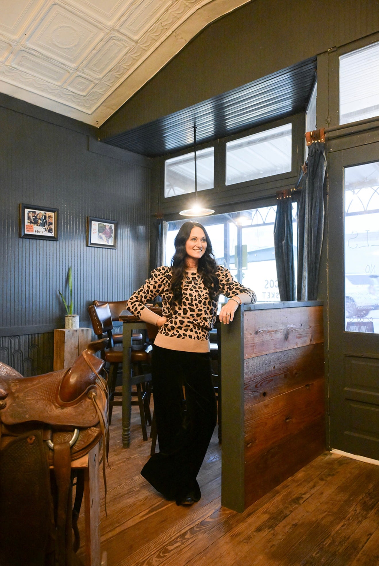 Leopard Knit Sweater