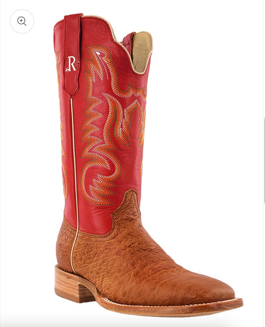 R. Watson smooth ostrich boots
