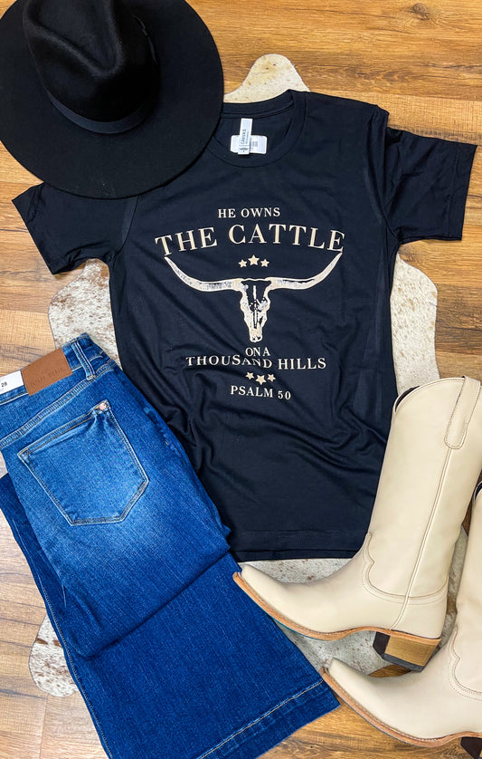 He owns the cattle tee