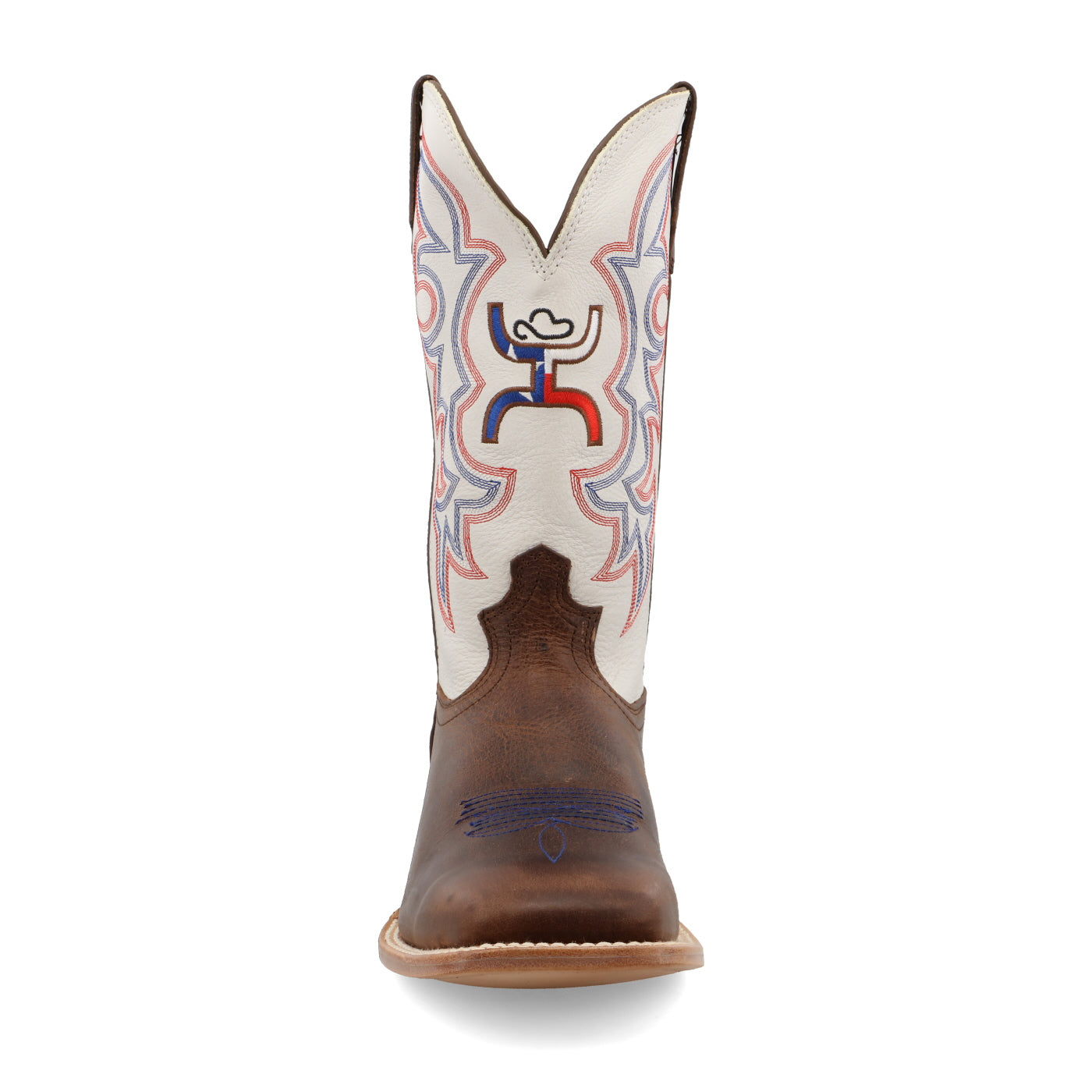 12" Hooey Boot - Brown & White