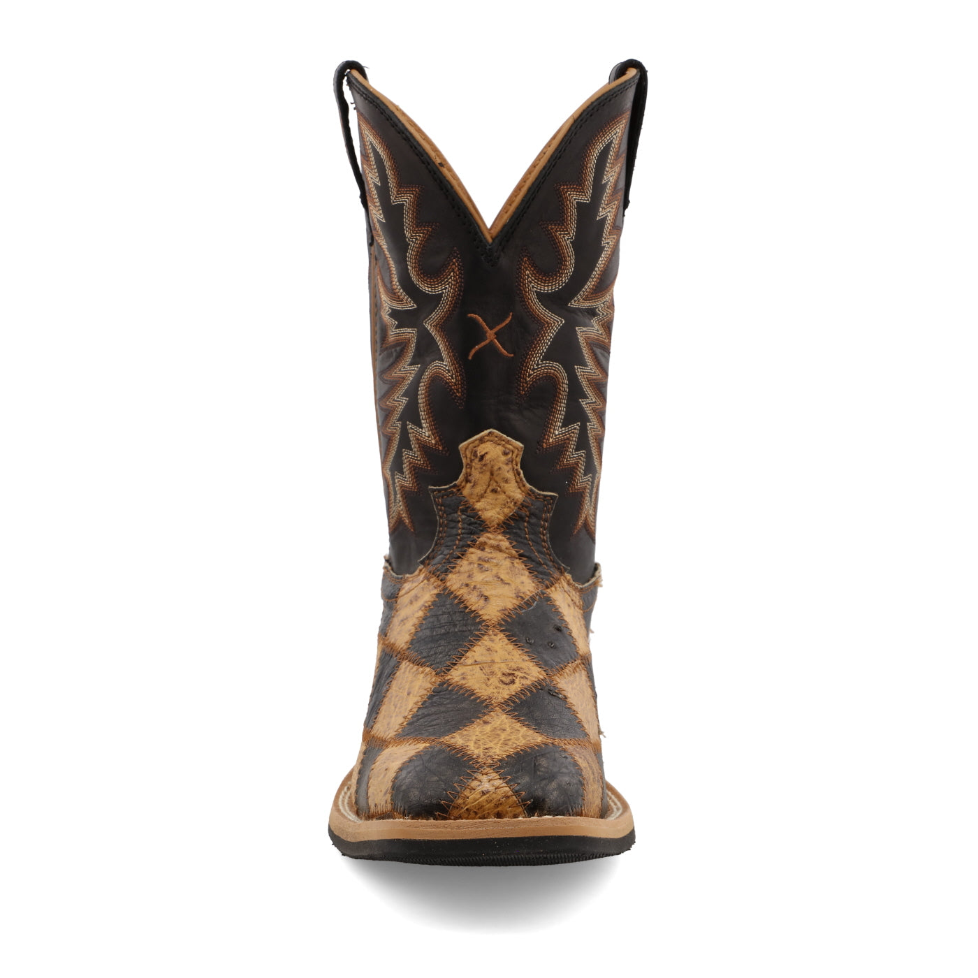 11" Ruff Stock - Ostrich & Black
